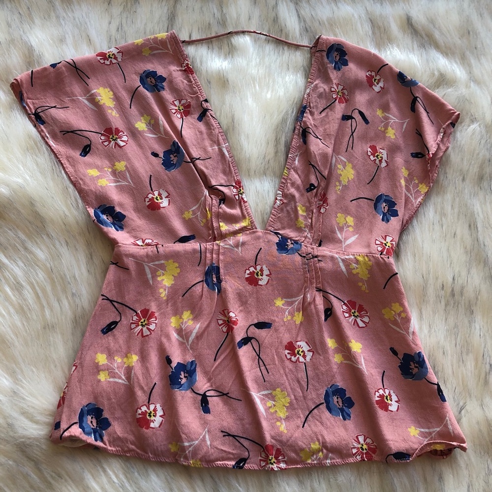 Low-Back, Floral Top